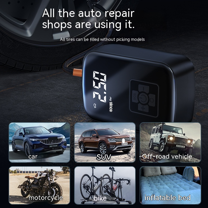 RoadAir Pro™ Portable Tire Inflator