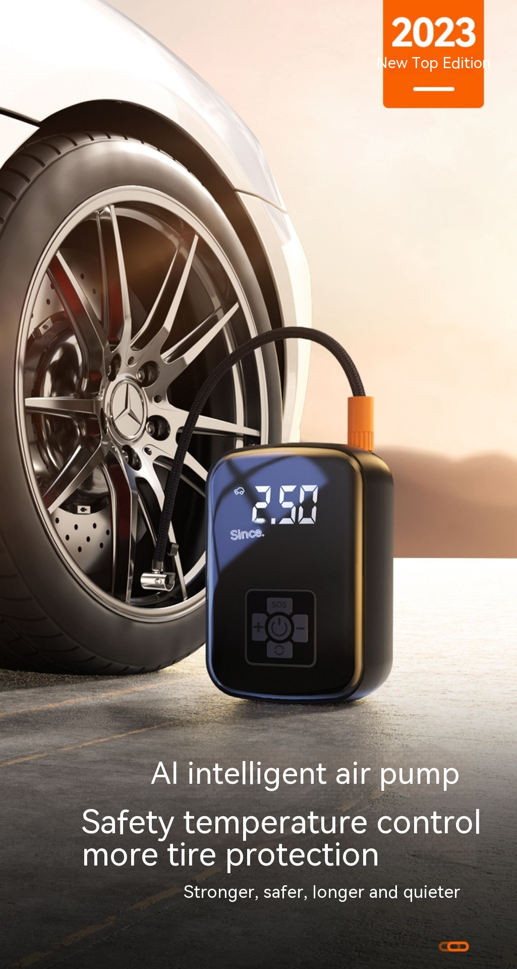 RoadAir Pro™ Portable Tire Inflator